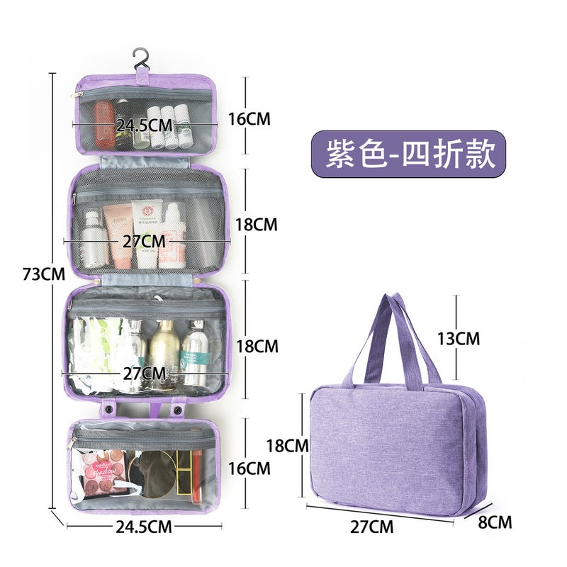40% Dry And Wet Separation Can Be Hung Multi-Color Storage Wash Cosmetics Portable Wash Bag Cosmetic Bag - Image 1